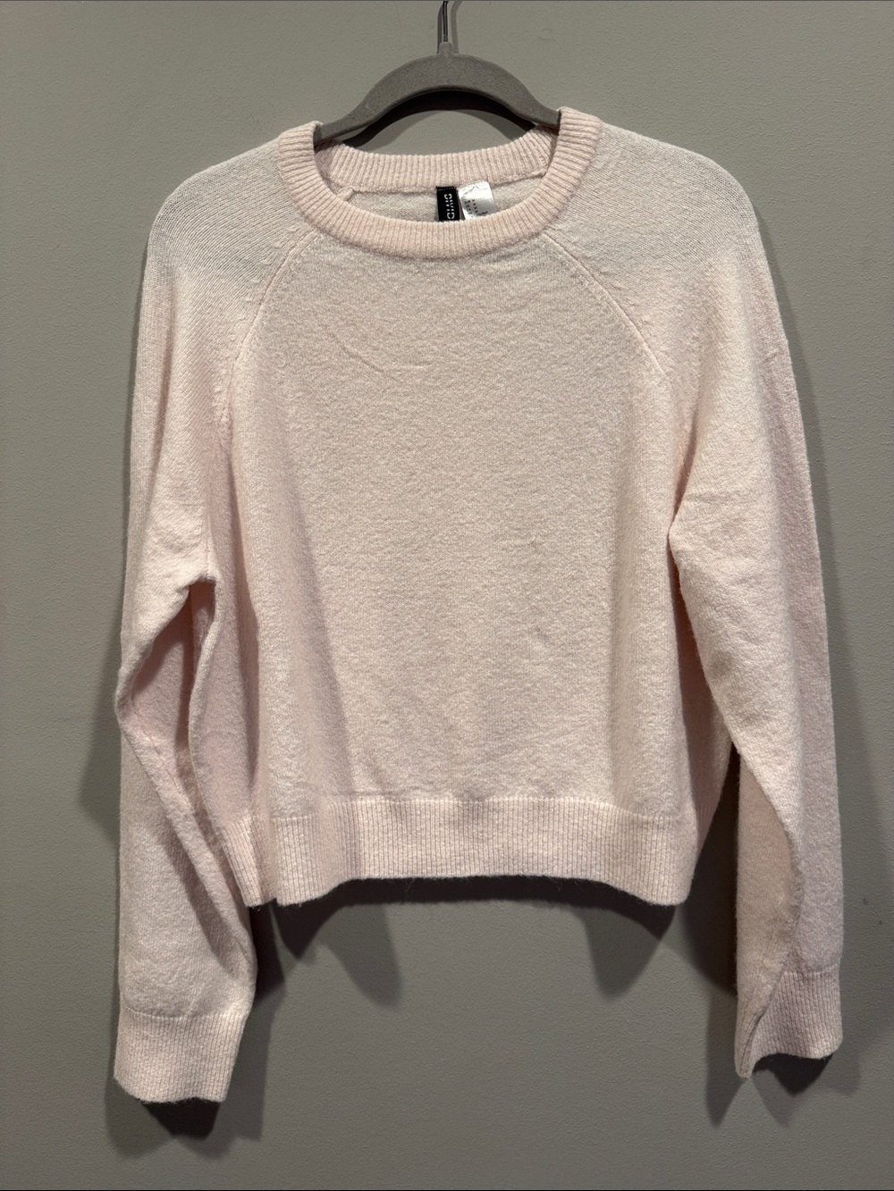 Soft Crewneck Sweater - Light Pink- Divided -M